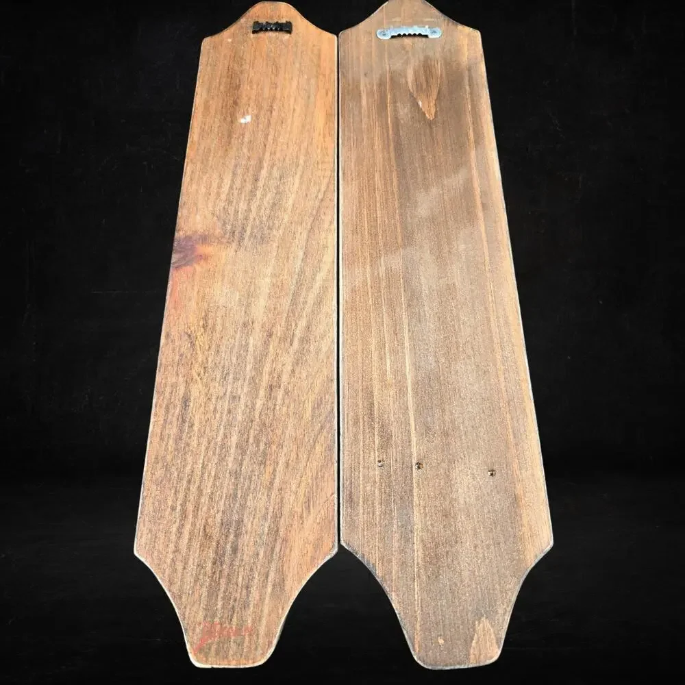 Vintage Primitive Wooden Heart Wall Candle Sconces - Pair